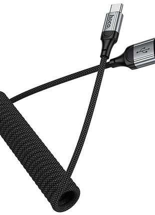 Универсальный usb кабель hoco x121 type-c для быстрой зарядки и передачи данных, прочный и совместимый