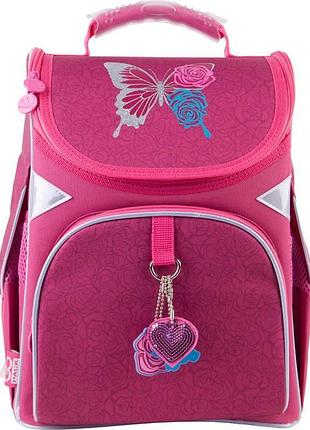 Каркасний шкільний рюкзак butterfly and roses go21-5001s-1 go-pack з місткістю 11 літрів
