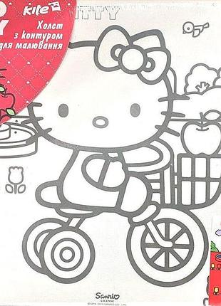 Холст для малювання з контуром hello kitty 25x30 см hk14-218k