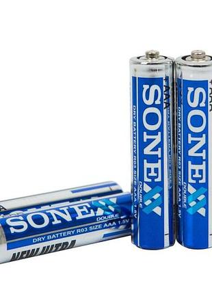 Универсальные солевые батарейки sonexx r3 (aaa) - 4 шт.