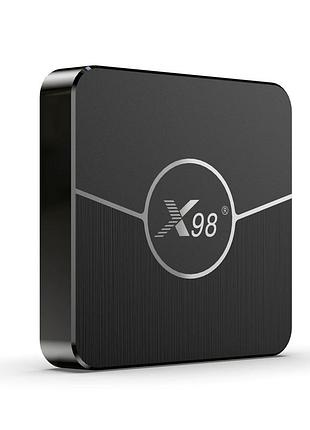 Смарт тв-приставка x98 plus 4/32 гб на базе s905w2 с android 11 для потокового видео