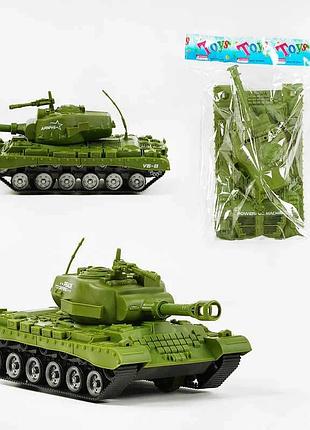 Игрушечный танк h 666-1 с подвижной башней и пулеметом