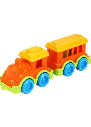 Яркий мини-поезд "technok toys" 8089, 2 детали в сетке