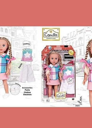 Кукла camilla a 932 i с реалистичными глазами и одеждой, высота 35 см
