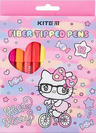 Фломастеры для рисования hello kitty hk24-447 kite с яркими цветами