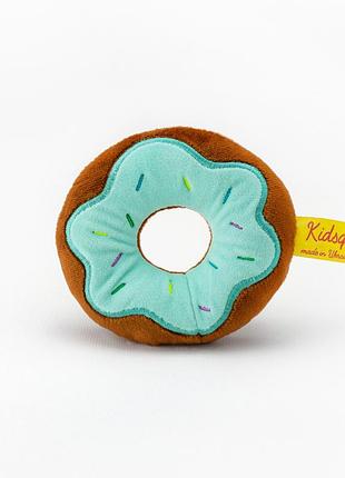 Маленька м'ятна іграшка пончик від kidsqo 10 см