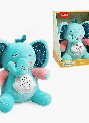 Ночник-игрушка d 1034 с мягким корпусом и световой проекцией