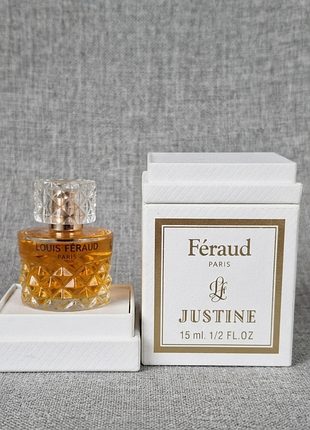 Винтажный раратетный парфюм justine louis feraud 15 ml parfum