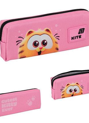 Пенал косметичка для канцелярії з одним відділенням garfield gf26-642-1 kite
