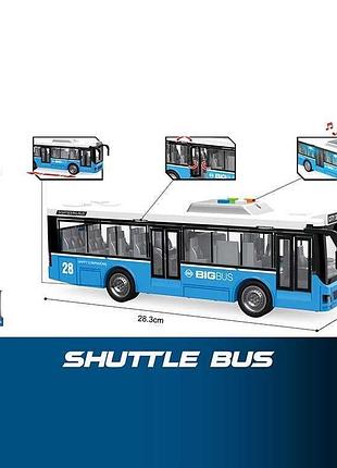 Модель міського автобуса wy 910 b з підсвічуванням, звуковими ефектами та інерційним механізмом масштабу 1:16
