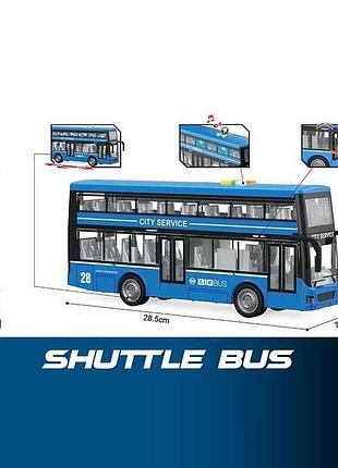 Модель городского автобуса wy 912 b с подсветкой, звуковыми эффектами и инерционным механизмом в масштабе 1:16