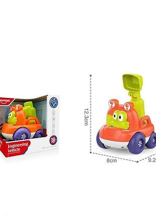 Игрушечная машина спецтехника he 8097 с движущейся фигуркой крокодильчика