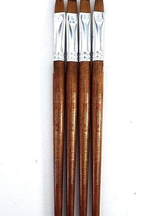 Кисти плоские нейлоновые №6 chnr-2306 neoline для художественных работ