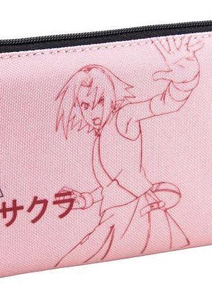Пенал косметичка для канцелярії одне відділення naruto nr23-680-3 kite