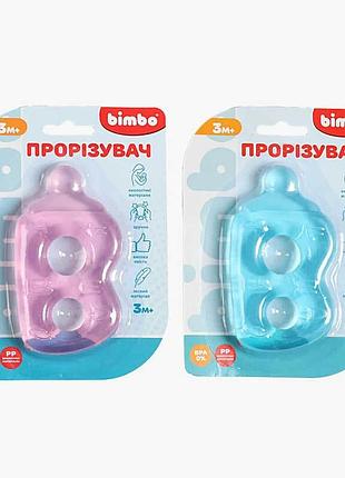 Прорезыватель для зубов bm 28-4606 в форме бутылочки, 2 цвета, bimbo