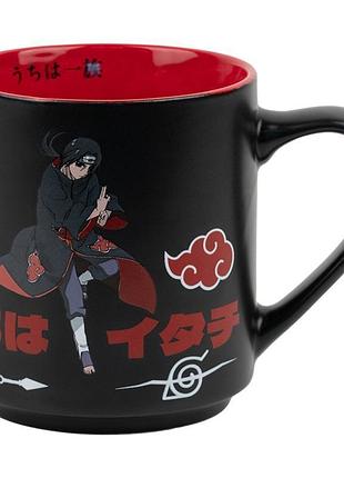 Керамическая чашка naruto черного цвета объемом 350 мл nr25-215-2