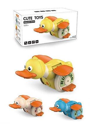 Каталка игрушечная qc 8 y с разноцветными колесами и подвижными элементами