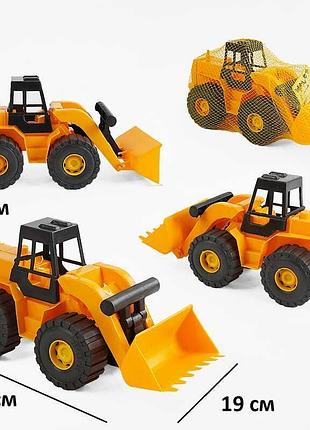Игрушечный экскаватор спецтехника guclu 1255 с подвижным ковшом 36х14х19 см