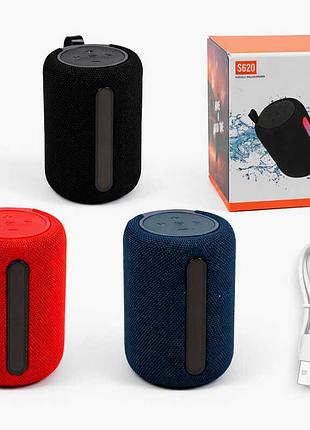 Портативна bluetooth-колонка s620 з led-підсвічуванням і підтримкою tf-карти
