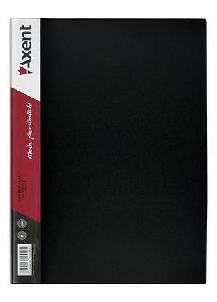 Папка для документов с файлами 1060-01 axent черного цвета