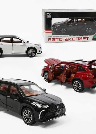 Коллекционная металлопластиковая машинка 1221-09 «авто эксперт» с инерционным механизмом, звуковыми и световыми эффектами, масштаб