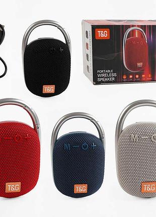 Портативная bluetooth колонка c 67914 / tg 321 с аккумулятором, подсветкой и поддержкой tf-карты