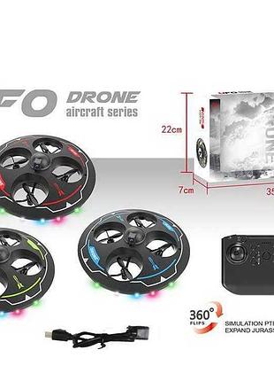 Літаюча тарілка lh-x 85 wf з hd камерою, 3 кольори, оберт на 360°, пульт 2.4 ghz, акумулятор 3.7 v, автозліт і автопосадка