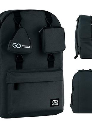 Рюкзак шкільний для підлітків education teens чорного кольору go25-178l-1 go-pack