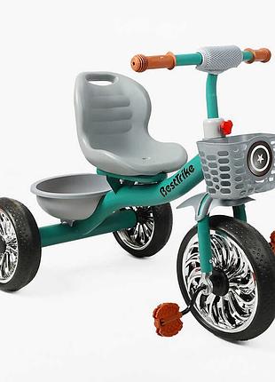 Детский трехколесный велосипед bs-40250 / bs-402-50 «best trike» с прочной конструкцией и удобным сиденьем