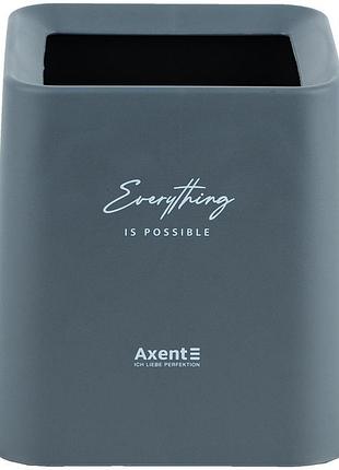 Настольный квадратный контейнер для мусора серого цвета 2132-03 axent