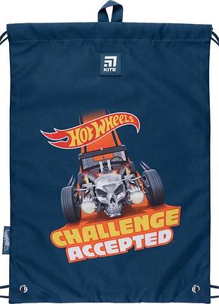 Спортивна сумка для взуття hot wheels hw22-600m-1 kite з яскравим принтом