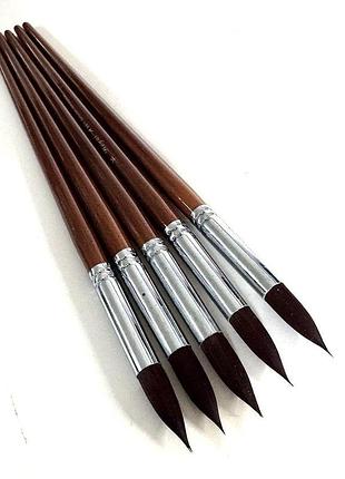 Круглі художні пензлики №10 з нейлоновим ворсом ra-9127-10 royal-art