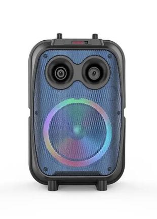 Портативная музыкальная колонка bluetooth zqs 8120 8178 с подсветкой и мощным звуком — компактная акустика для вечеринок и на