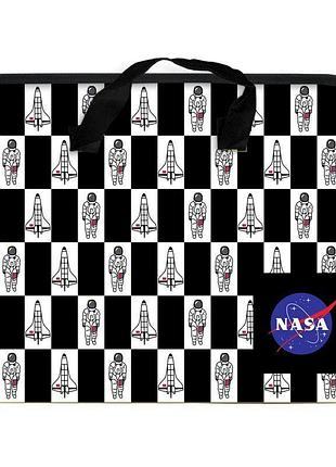 Папка формату а4 на блискавці з тканевими ручками nasa ns21-202 від axent