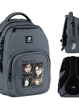 Рюкзак подростковый education teens attack on titan серого цвета at25-903l kite