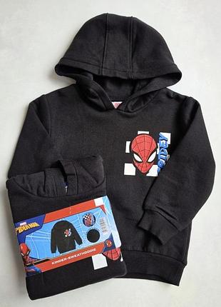 Кофта-худі на флісі spider-man 98-104 см для хлопчиків