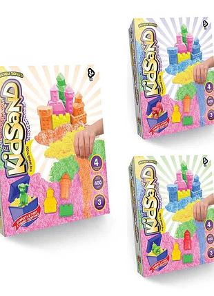 Кінетичний пісок для творчості kidsand 400 г ks-04-01u,02u,03u