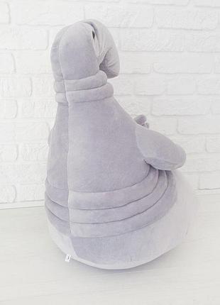 Мягкая игрушка "почекун" серого цвета 60 см от weber toys