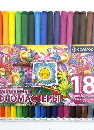 Змивні фломастери птахи 7790 1887 centropen з яскравими кольорами