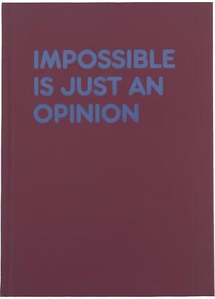 Тетрадь формата а5 с 96 листами в клетку с твердой обложкой impossible is just an opinion 8458-1 axent