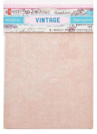 Бумага для декупажа vintage 40x60 см 952475 santi с винтажным орнаментом