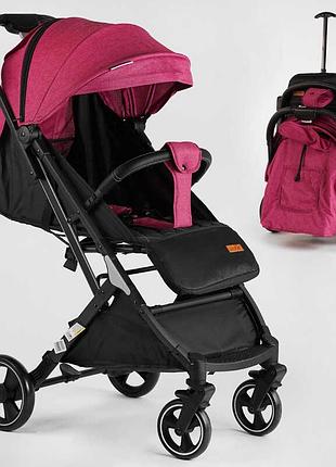 Прогулочный детский коляска "joy" comfort l-20115 в нежно-розовом цвете