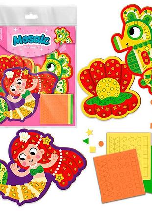 Набор для творчества "мягкая мозаика: русалочка" от vladi toys