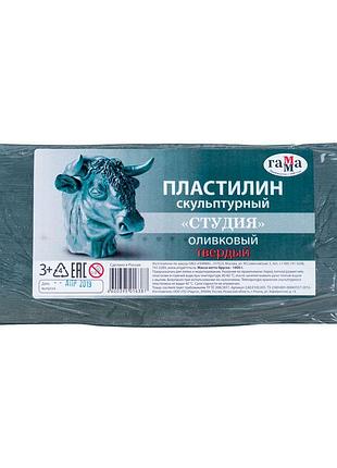 Пластилин скульптурный твердый оливковый 2.80.е100.003 гамма для моделирования и лепки