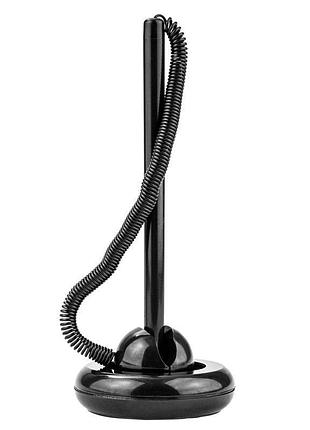 Кулькова ручка desk pen синього кольору db2070-02 delta by axent з підставкою для столу
