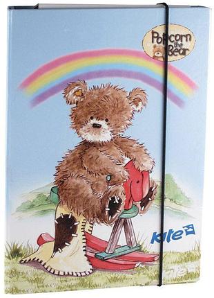 Папка для тетрадей формата а5 с рисунком popcorn bear po13-210k kite