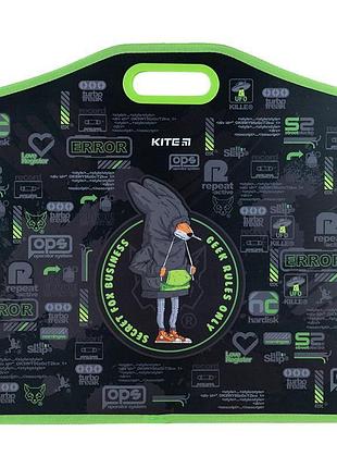 Папка на молнии формата а3 с одним отделением на липучках fox rules k24-208-2 kite