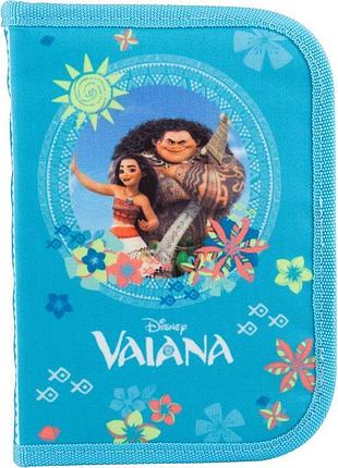 Пенал-книжка с ярким принтом vaiana v18-622 kite с одним отделением и двумя клапанами