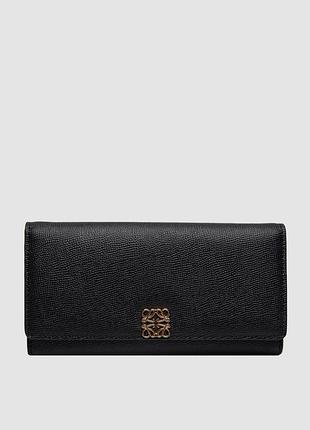 💵 loewe anagram continental wallet in pebble grain calfskin