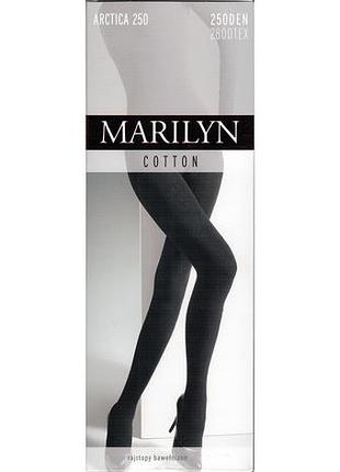 Колготки marilyn хлопковые махровые arctica 250 4-l, черный
